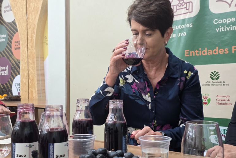 Presidente da OIV elogia qualidade do suco de uva brasileiro